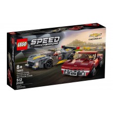 LEGO Speed Champions - Chevrolet Corvette C8.R Race Car e Chevrolet Corvette Stingray 1968