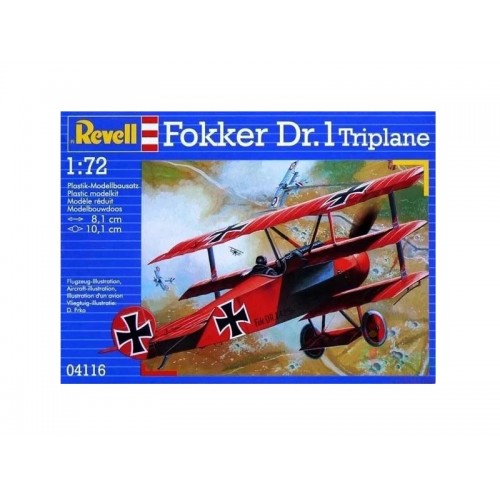 Plastimodelo Fokker Dr 1 Triplano 1:72