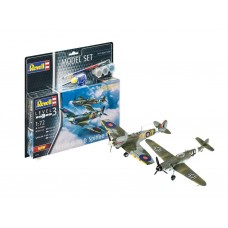 Plastimodelo Bf109 G-10 e Spitfire Mk. V 1:72 com tintas