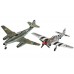 Plastimodelo Messerschmitt Me 262 e P-51B 1:72 com tintas