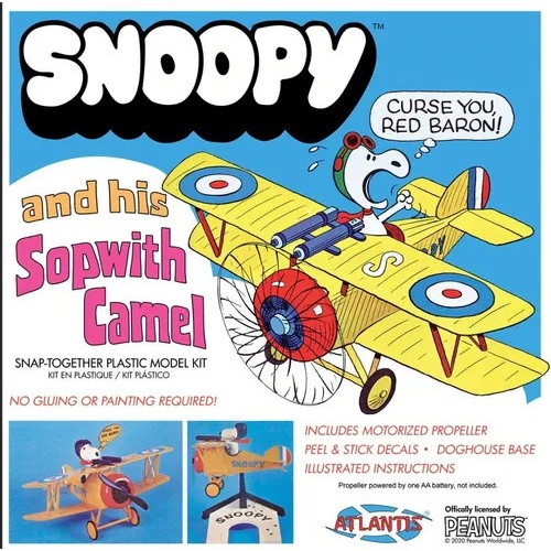 Plastimodelo Snoopy and his Sopwith Camel