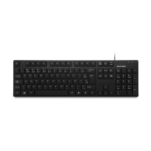 Teclado Slim C/ Fio Teclas Chocolate Macias Usb Multilaser